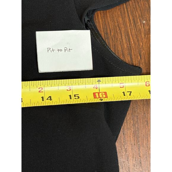 Max Mara Pianoforte Vintage 90s Black Cheongsam Sheath Dress 40 IT 6 US - Picture 9 of 12